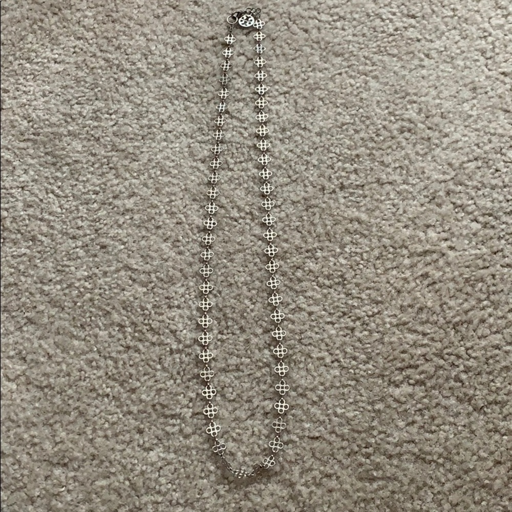 Tory Burch Long Silver Necklace